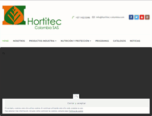 Tablet Screenshot of hortitec-colombia.com